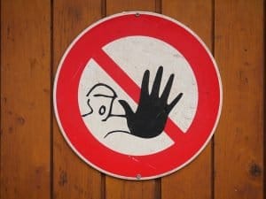 Sign Prohibited