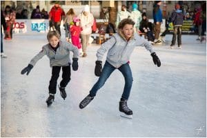 Ice skating, you can ice skate at Cosmopolitan ice rink and have a perfect Christmas in Las Vegas 