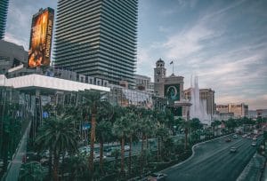 Moving your office to Las Vegas: Street view of a Las Vegas street