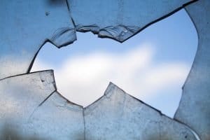 Moving in a hurry: a broken window