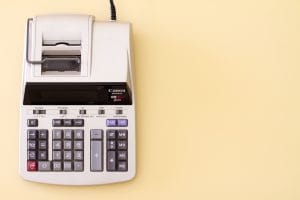 A cash register that will help calculate costs for a cheap move to Las Vegas