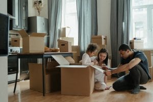 One of the moving myths is that you need to move it all at once like family in the image